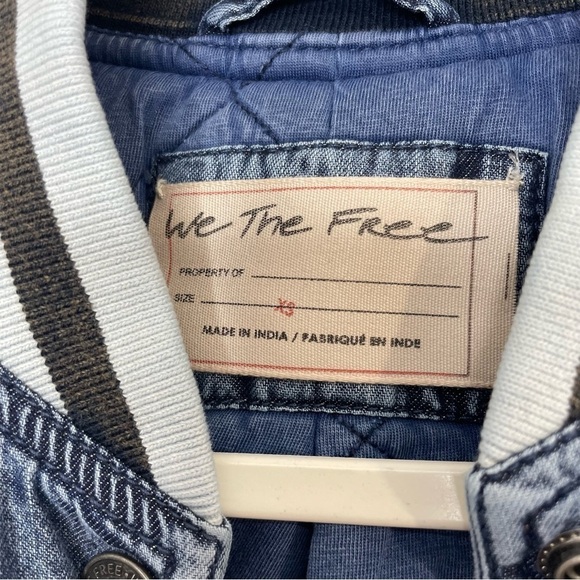 NWT We The Free Floral Varsity Jacket XS Free People - Picture 7 of 12